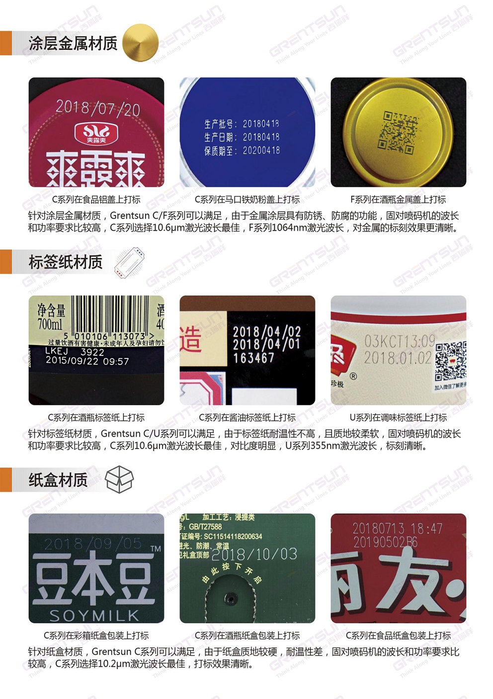 食品行業(yè)打生產日期的激光打碼機怎么選
